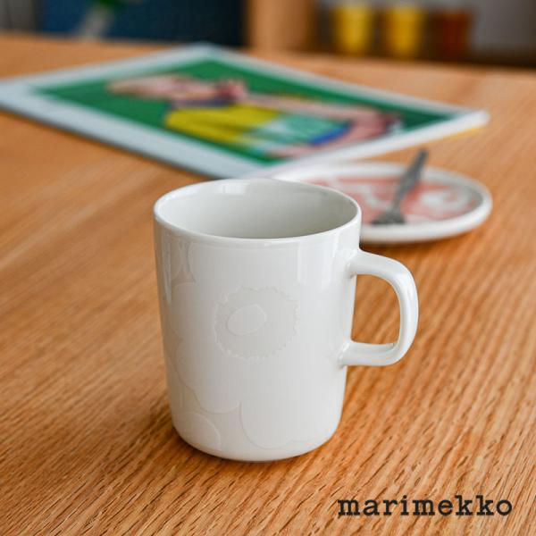 マリメッコ マグカップ 250ml ウニッコ ナチュラルホワイト×ホワイト marimekko Un...