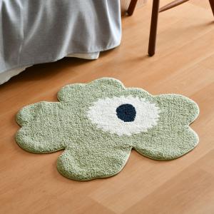 marimekko ウニッコ エリアマット バスマット ライトグリーン マリメッコ marimekko バスマット 玄関マット ミニラグ 73×74cm