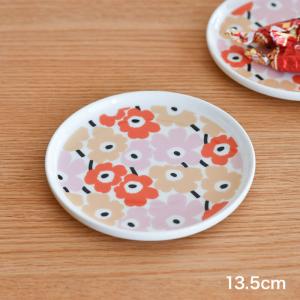 marimekko（マリメッコ） MUSTA TAMMA PLATE ムスタタンマ 15×12CM