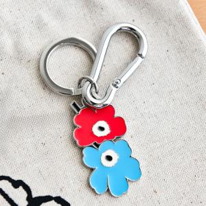 マリメッコ marimekko ウニッコ キーホルダー　キーチェーン ターコイズ marimekko - マリメッコ marimekko ウニッコ キーホルダー キー