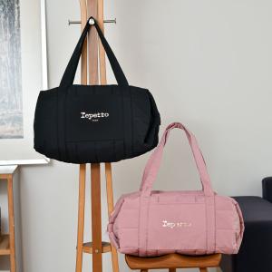 レペット ダッフルバッグ L パデッドナイロン ブラック ピンク repetto DUFFLE BAG Rose the Lサイズ ビッグ おしゃれの商品画像