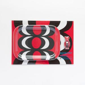 マリメッコ marimekko マリメッコ ベアブリックコラボ ウッドトレイ＆ベアブリック 100％ kaivo BE@RBRICK 送料無料
