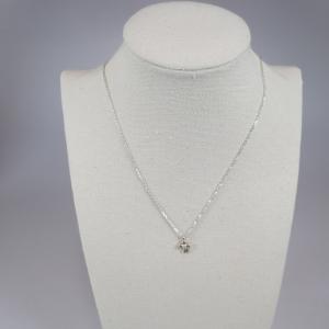 美品★ 4℃ ピンクサファイア K10 PG ネックレス ペンダント ジルコニア 4℃ K10 ピンクゴールド ピンクサファイア ジルコニア ハート型