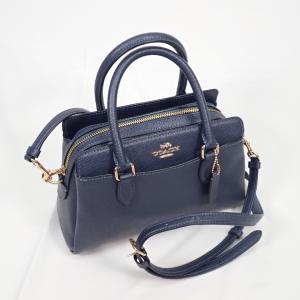 COACH　コーチ  レディース ショルダーバッグ レザー 2Way キャリーオール CH297 IMMID ミッドナイト　ネイビー｜cdzuu88201