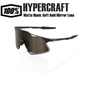 ワンハンドレッド サングラス 100% HYPERCRAFT Matte Black-Soft Gold Mirror Lens ハイパークラフト スポーツサングラス 自転車 野球｜cebs-sports