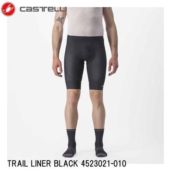 CASTELLI カステリ TRAIL LINER BLACK 4523021-010 レーサーパン...