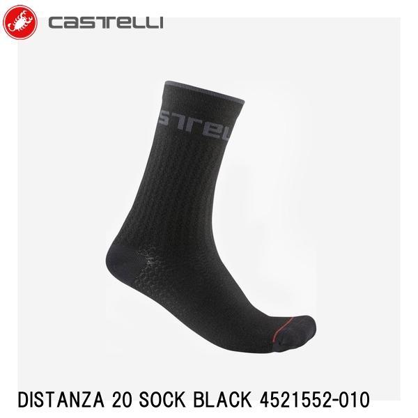 CASTELLI カステリ DISTANZA 20 SOCK BLACK 4521552-010 サ...