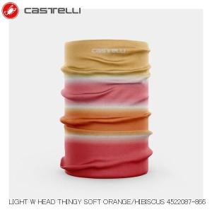 CASTELLI カステリ LIGHT W HEAD THINGY SOFT ORANGE/HIBISCUS 4522087-866 自転車用ネックウォーマー｜Cycleroad