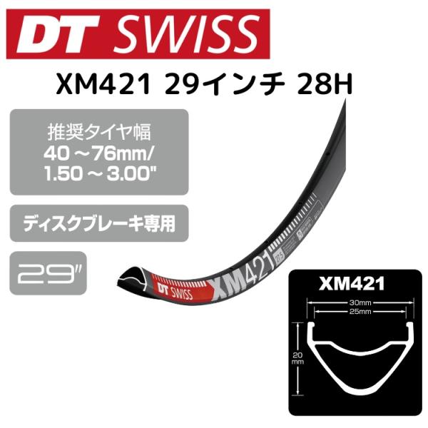 DTSwiss スイス XM421 29インチ 28H RIM03703 自転車 リム