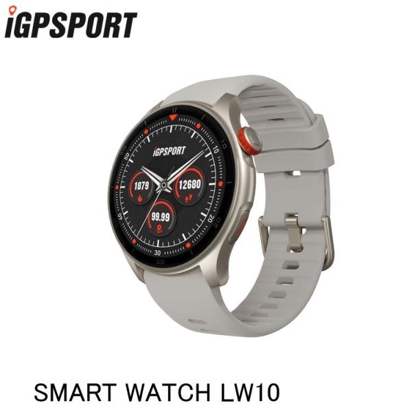 iGPSPORT アイジーピースポーツ SMART WATCH LW10 チタンシルバー スマートウ...