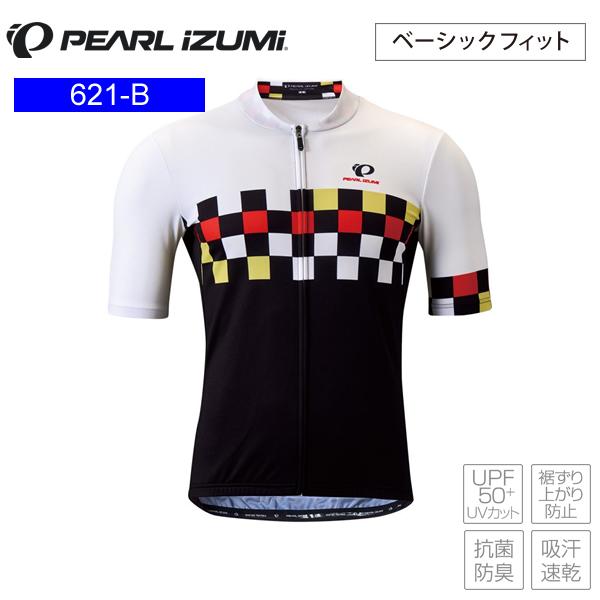 PEARLiZUMi パールイズミ 621-B プリント ジャージ 14.グリッド メンズ サイクル...