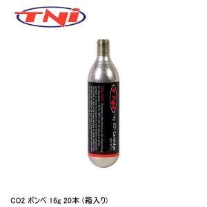 TNI ティーエヌアイ TNI CO2 ボンベ 16g 20本 (箱入り) 自転車用CO2ボンベ｜cebs-sports