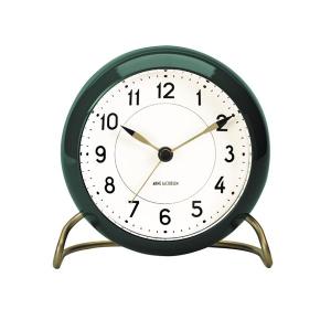 インテック 置き時計 Bankers Table Clock 11cm white ARNE JACOBSEN