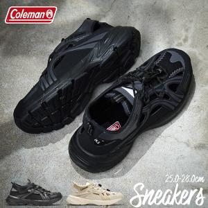 スニーカーサンダル メンズ スニーカー 靴 通気性 シューズ ブラック ベージュ コールマン COLEMAN