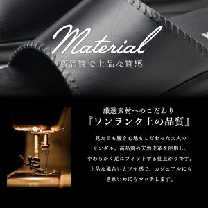 コンフォートサンダル メンズ スリッパ ブラッ...の詳細画像5