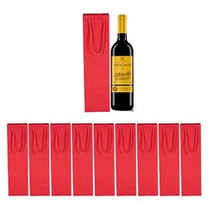 Sweetimes ワインバッグ ボトルバッグ ギフト 紙袋 手提げ袋10枚セット No.80