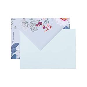 クレールフォンテーヌ POLLENカード 封筒セットボタニックガーデン ライトブルー FSC認証 レーザープリンタ インクジ