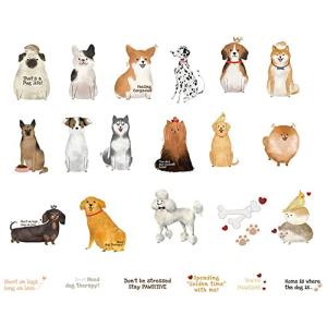 moin moin シール フレーク 犬 92枚 アソート セット | いぬ 水彩 かわいい 動物 アニマル スケジュール 手帳 アルバム デコ 手紙の商品画像