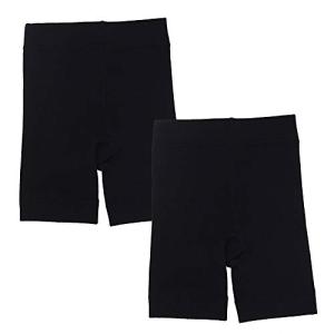 USK STORE キッズ あったか 裏起毛 オーバーパンツ 2枚セット スパッツ キッズ 通学 通園 黒 無地
