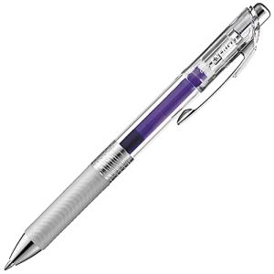 ぺんてる ゲルインキボールペン エナージェルインフリー 0.7mm バイオレット 10本 BL77TL-V