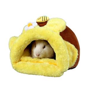 ICOUCHI 小動物ベッド 秋冬用 ハムスター クッションベッド 暖かいペットハウス 寝袋 もこもこ 遊び場 ハリネズミ ハムスター モルモット チ