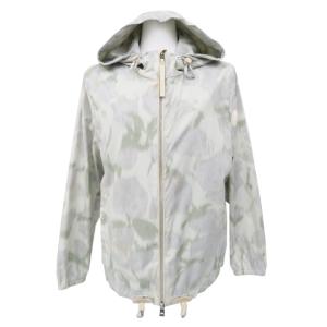 ＭＯＮＣＬＥＲ　フーデッド ジャケット ブルゾン　CARBADELLE　アイボリー系×グリーン系×グ...