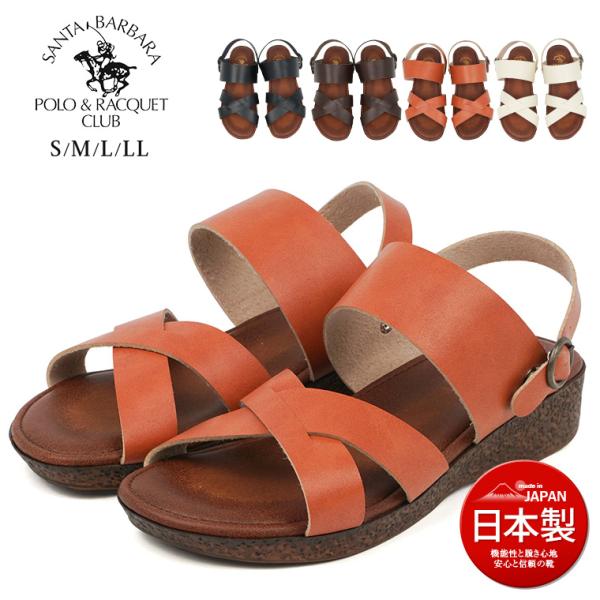 SANTA BARBARA POLO&amp;RACQUET CLUB 日本製 2way サンダル レディー...