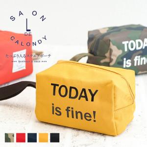 ポーチ スクエア アウトドア メンズ 小物入れ 散歩 子供 おやつ コスメポーチ ペット マナーポーチ 旅行 子供 鞄 サブバッグ コンパクト SALON DE CALONDY 019