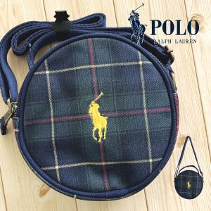 ポロ ラルフローレン ショルダーバッグ レディース 斜めがけ 大人 小さめ 丸型 チェック POLO RALPH LAUREN 4AR106の商品画像