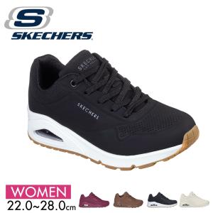 スケッチャーズ レディース スニーカー 厚底 黒 白 ウノ スタンド オン エア UNO-STAND ON AIR 73690 skechers｜celeble