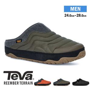 TEVA サボサンダル メンズ 裏起毛 クロッグシューズ スリッポン REEMBER TERRAIN テバ リエンバー テレイン 黒 1129596 爆買