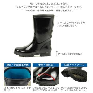 レインシューズ レインブーツ メンズ 作業用 ...の詳細画像1