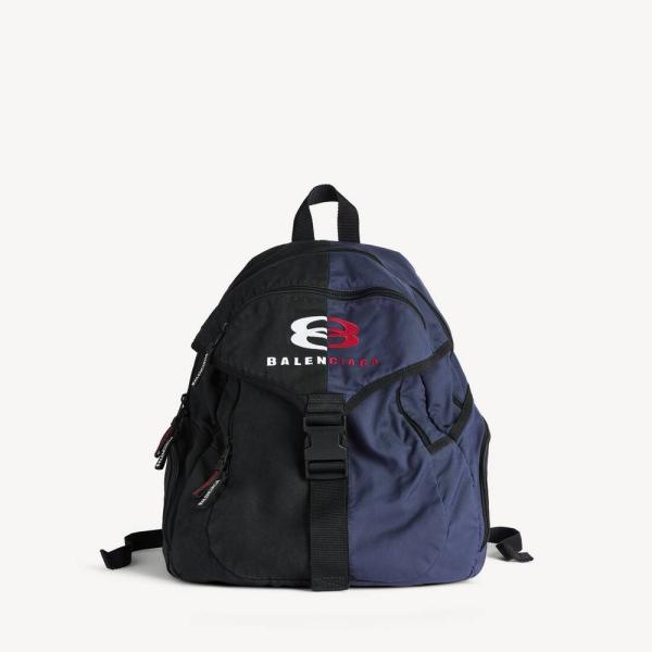 バレンシアガ BALENCIAGA メンズ UNITY バックパック ラージ【ブラック/ネイビー 】...