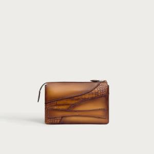 ベルルッティ Berluti テルシオ ジップポーチ【ice gold 】【送料無料】【正規品】