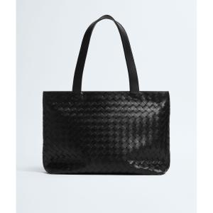 ボッテガヴェネタ BOTTEGA VENETA メンズ スモール イントレチャート ファスナー トートバッグ【ブラック 】【送料無料】【正規品】