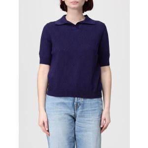 グッチ GUCCI レディース コットンニットポロシャツ 856203 XKFCO ブルー【送料無料】【正規品】