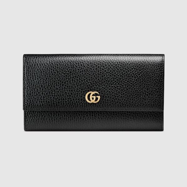 グッチ GUCCI レディース GG マーモント レザー コンチネンタルウォレット 長財布45611...