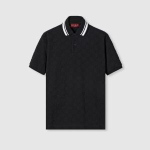 グッチ GUCCI メンズ GG ストレッチコットン ポロシャツ【ブラック＆ホワイト 】【送料無料】【正規品】