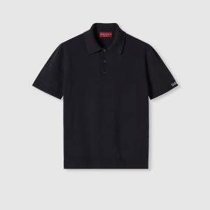 グッチ GUCCI メンズ シルクコットン ニット ポロシャツ【 - 】【送料無料】【正規品】