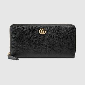 グッチ GUCCI レディース ダブルG ジップアラウンドウォレット 財布【ブラック レザー 】【送料無料】【正規品】