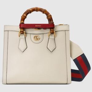グッチ GUCCI レディース ダイアナ ミディアム トートバッグ【ホワイト レザー 】【送料無料】【正規品】