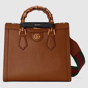 グッチ GUCCI レディース ダイアナ ミディアム トートバッグ【ブラウン レザー 】【送料無料】【正規品】