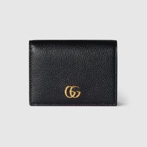 グッチ GUCCI レディース ダブルG バイカラー スモールウォレット 財布【ブラック＆レッド レザー 】【送料無料】【正規品】