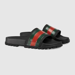 グッチ GUCCI メンズ ラバースライドサン...の詳細画像1