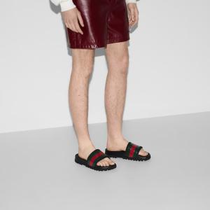 グッチ GUCCI メンズ ラバースライドサン...の詳細画像2