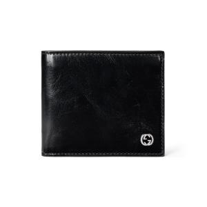グッチ GUCCI 2026秋冬 メンズ インターロッキングG 二つ折りウォレット【ブラック テクスチャードレザー 】【送料無料】【正規品】