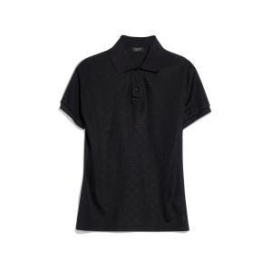 グッチ GUCCI 2026秋冬 メンズ GG テクニカルジャージー ジャカード ポロシャツ【ブラック 】【送料無料】【正規品】