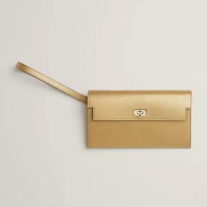 エルメス HERMES メンズ 財布 (ケリー ポケット) ロング【イエロー 】【送料無料】【正規品】