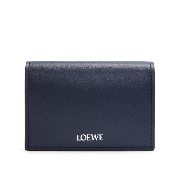 ロエベ LOEWE 2024春夏 メンズ スリム バイフォールド カードホルダー【ディープネイビー/...