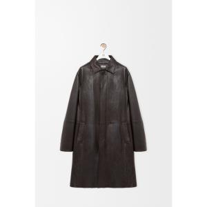 ロエベ LOEWE 2026秋冬メンズ コート（ディア）【ダークブラウン】【送料無料】【正規品】